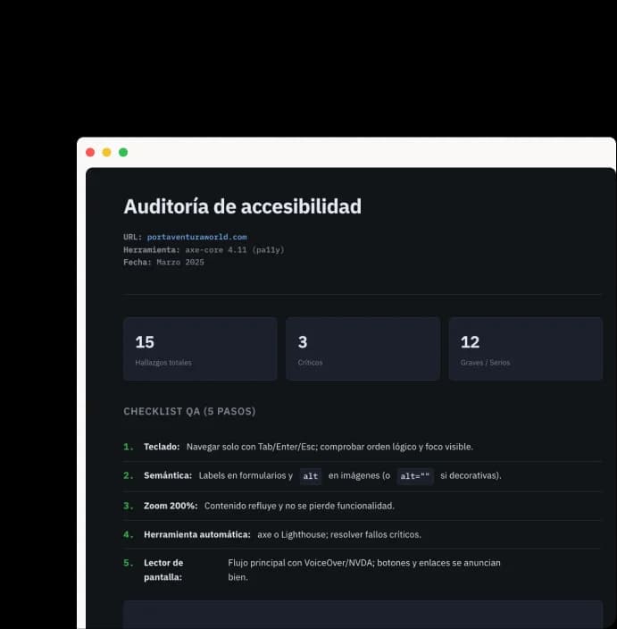 Showcase de accesibilidad: informe del hallazgo F-003 sobre el orden de encabezados del modal de cookies (WCAG 1.3.1 y 2.4.6)